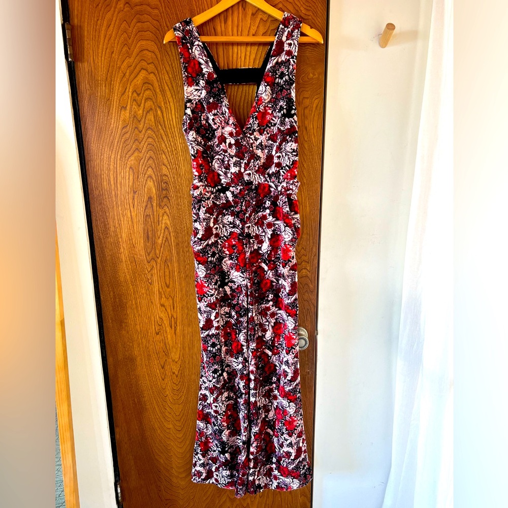FREE PEOPLE Straight Leg Velvet Jumpsuit size S
